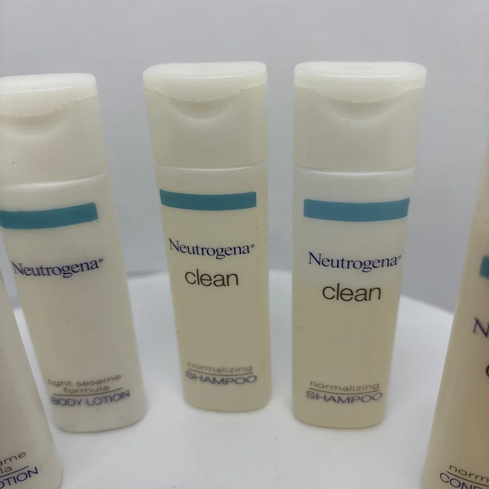 NEW NEUTROGENA Lot Of 7‎ Travel Size Conditioner, Shampoo, Body Lotion